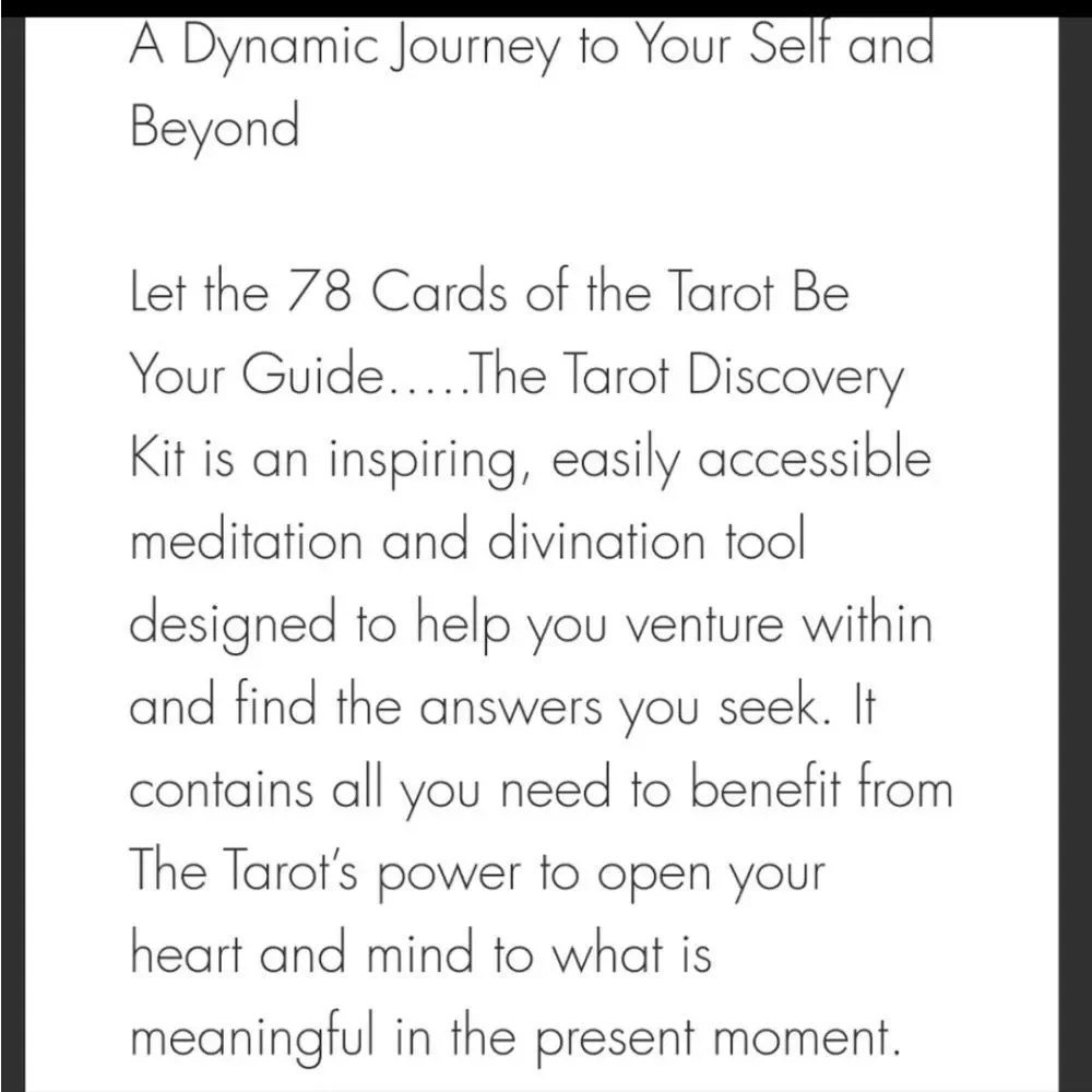 The Tarot Discovery Kit Cards w/Guidebook & DVD Amy Zerner Monte Farber‎